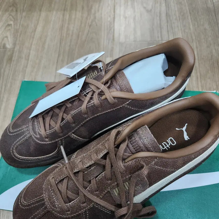 [BUNJANG] Puma Palermo Age Sneakers (Brown, 250mm) / 무배 새상품 / 250 푸마 팔레르모 에이지 스니커즈 402854-02 브라운 250mm
