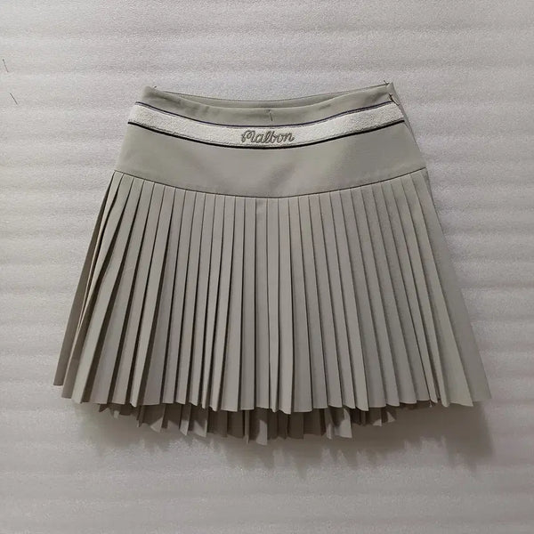[BUNJANG] Malbon Golf Pleated Skirt Beige XS / 매장판정품 말본 골프 여름 플리츠 스커트 XS 거의새것 사랑봉봉