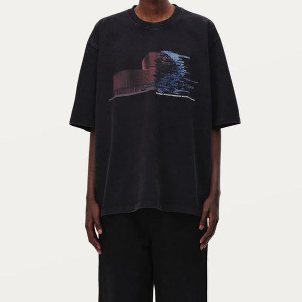 [BUNJANG] Solid Homme Black Solid House T-Shirt / 솔리드옴므 블랙 솔리드 하우스 티셔츠
