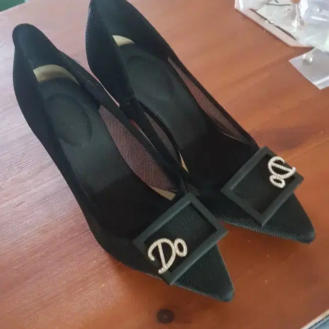 [BUNJANG] Mesh Stiletto Heels - Size 230 (Pair) / 망사 스킬레토 구두 230 두켤레