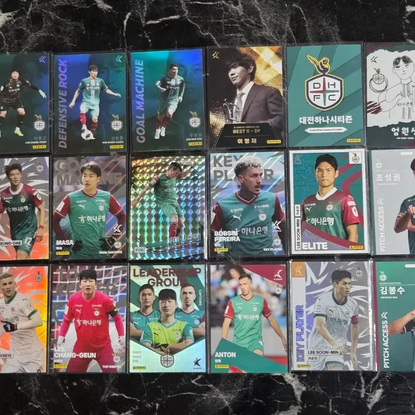 [BUNJANG] Daejeon Hana Citizen Football Card Bundle Set (18 types) / 대전하나시티즌 축구 카드 일괄 18종 판매