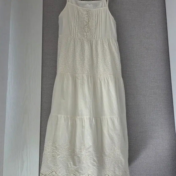 [BUNJANG] Bustier Lace Maxi Dress / 뷔스티에 레이스 풍성맥시원피스