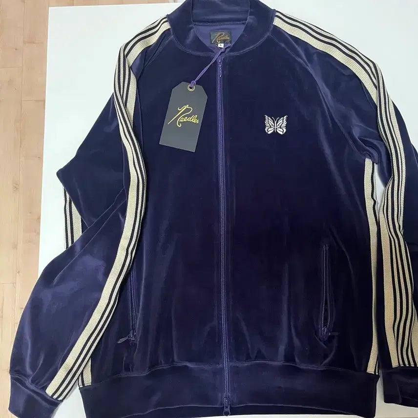 [BUNJANG] Needles Velour Track Jacket Navy / 니들스 트랙자켓 네이비 벨루어 needles