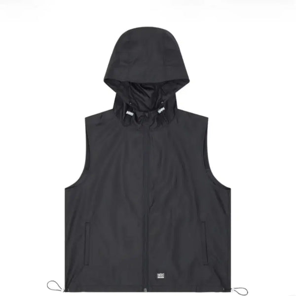 [BUNJANG] Safarispot Authentic Light Vest Windbreaker - Black / 사파리스팟 어센틱 라이트 베스트 윈드브레이커 - 블랙