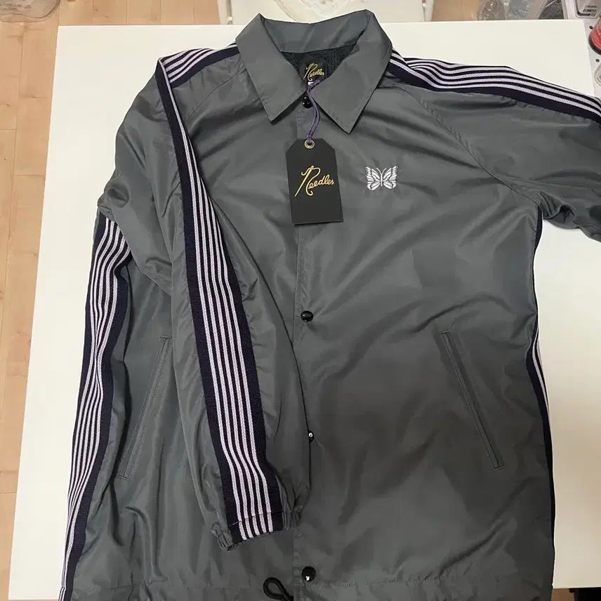 [BUNJANG] Needles x LHP Track Coach Jacket Grey M / 니들스 x lhp 트랙코치자켓 needles