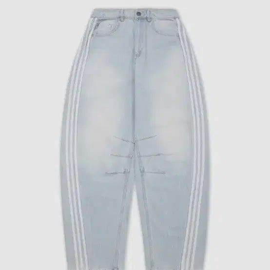 [BUNJANG] Adidas Washed Denim Pants / 아디다스 바나나 워시드 데님 팬츠