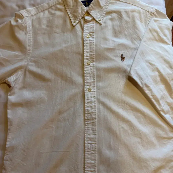 [BUNJANG] Polo Ralph Lauren White Shirt Size S/M / 폴로 랄프로렌  화이트 셔츠 남방 S 사이즈 M 정도 됨