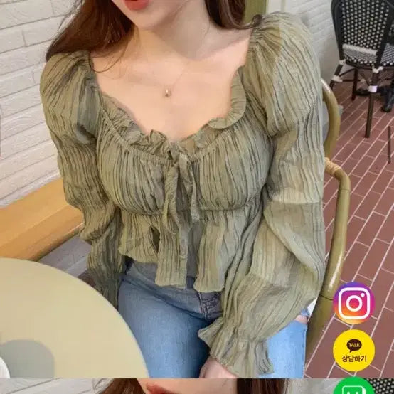 [BUNJANG] Summer Blouse / (2회착용) 여름 블라우스