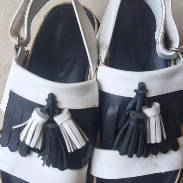 [BUNJANG] KUHO Tassel Sandals / 구호 태슬 샌들 230 급처