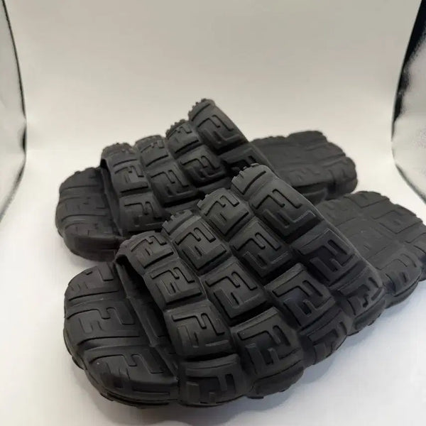 [BUNJANG] Fendi Mule Slippers Black / 펜디 뮬 슬리퍼 블랙