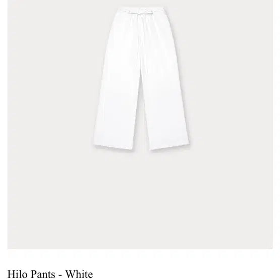 [BUNJANG] Ownt Hilo Pants White Long Length / 온트 ownt 힐로 팬츠 화이트 롱기장