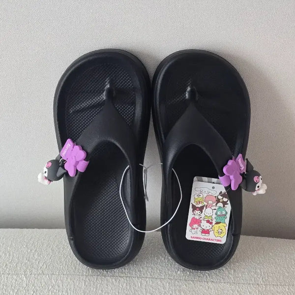 [BUNJANG] Sanrio Kuromi Sandals / 산리오 쿠로미 쪼리 230