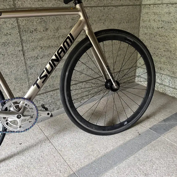 [BUNJANG] Tsunami Pixie Bicycle Silver / 쓰나미 픽시 자전거 실버