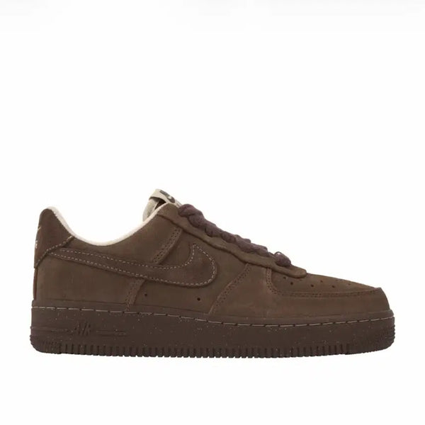 [BUNJANG] Nike Air Force 1 Brown Suede Fur Lined Women's / 나이키 에어포스 1 브라운 스웨이드 퍼 안감 w280