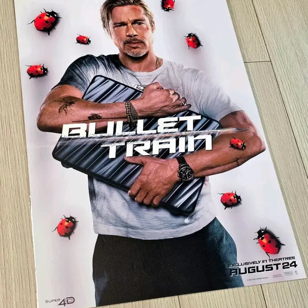 [BUNJANG] Bullet Train (2022) SUPER4D Special Edition A3 Poster / [2022초희귀한정판]영화 불릿트레인 SUPER4D 특전 포스터(A3)