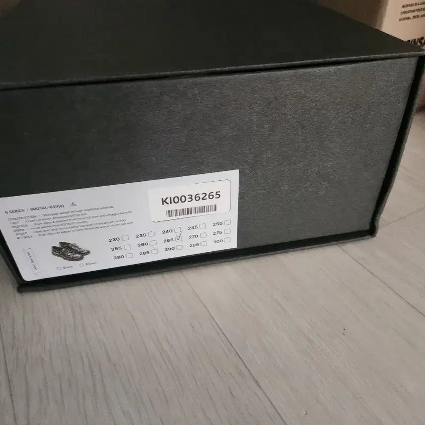 [BUNJANG] Kinchi 649 Vibram Black New / Kinchi 649 킨치 비브람 a새상품