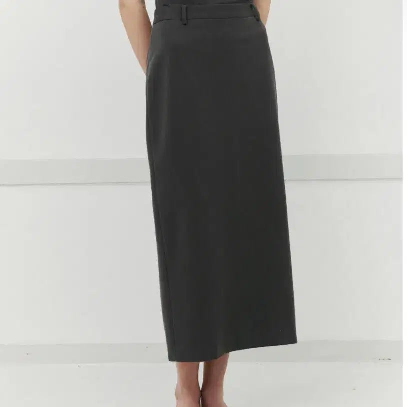 [BUNJANG] Arto H-Line Maxi Skirt Charcoal / 아르토 H-Line Maxi Skirt_Charcoal (새제품)