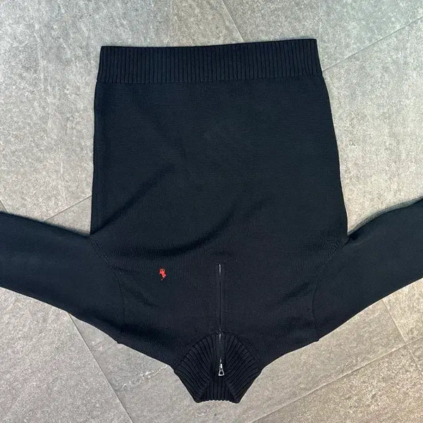 [BUNJANG] Polo Ralph Lauren Black Zip-Up Knit L / 폴로 랄프로렌 블랙 집업 니트