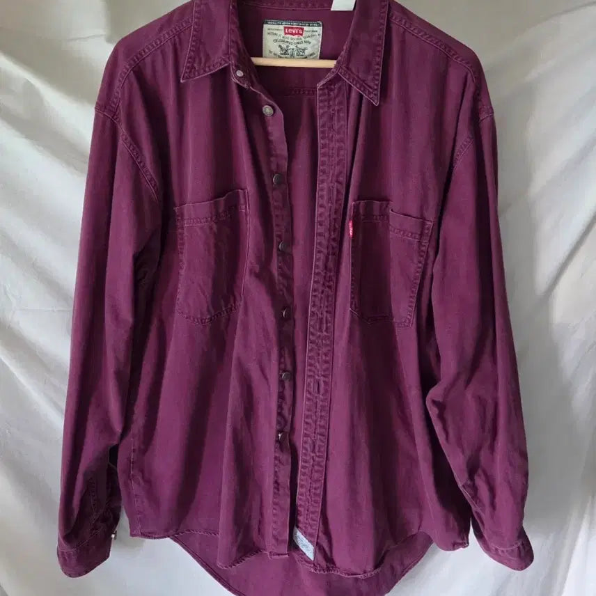 [BUNJANG] Levi's Purple Work Shirt L / 리바이스 워크셔츠 퍼플 L