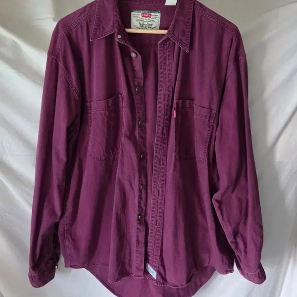 [BUNJANG] Levi's Purple Work Shirt L / 리바이스 워크셔츠 퍼플 L
