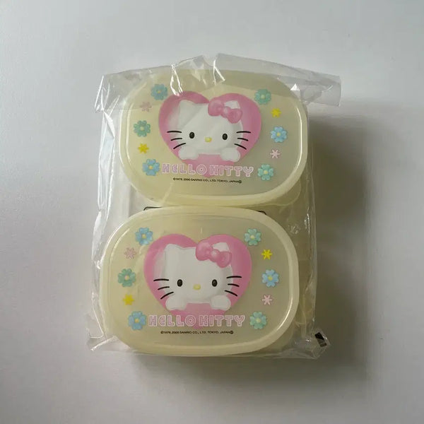 [BUNJANG] Classic Kitty Mini Lunch Box Set / 고전 키티 미니 도시락 세트