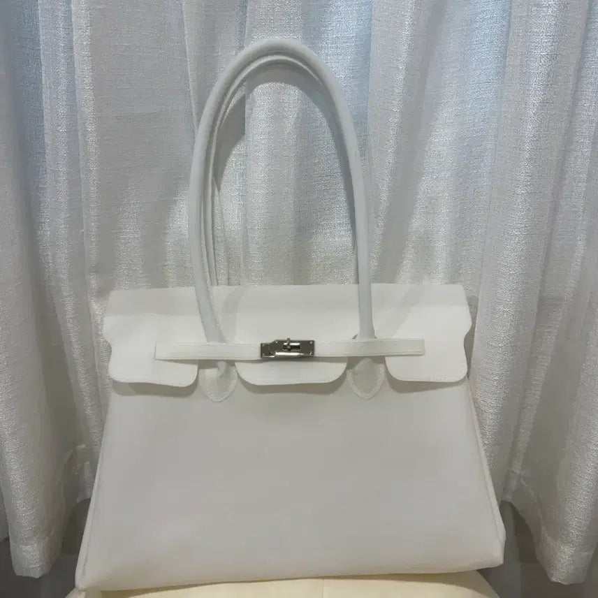 [BUNJANG] Jelly Birkin Bag White Tote Bag / 새상품) 젤리 버킨백 화이트 토트백