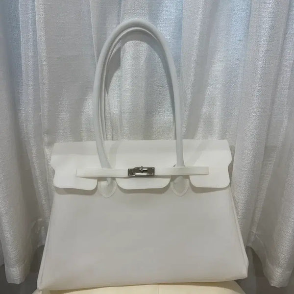 [BUNJANG] Jelly Birkin Bag White Tote Bag / 새상품) 젤리 버킨백 화이트 토트백