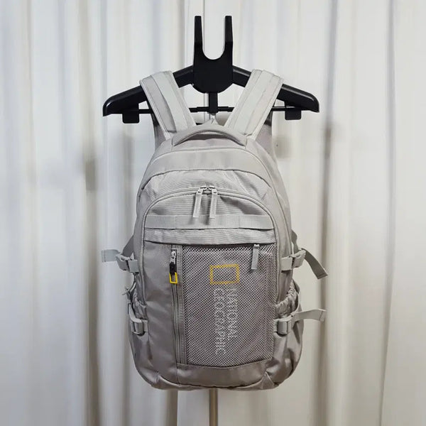 [BUNJANG] National Geographic Mesh Air Backpack Grey / 내셔널지오그래픽 메쉬 에어 백팩 그레이 오일장