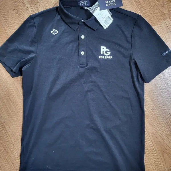[BUNJANG] Pargates Black Short Sleeve Polo Shirt XL (105) / 파리게이츠 반팔 카라티 블랙 105사이즈 (XL)새제품 매장정품