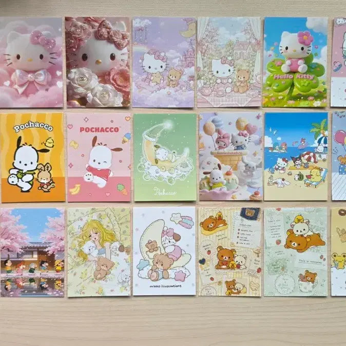 [BUNJANG] Sanrio & Crayon Shin-chan Sticker Bundle Set (25 Designs) / 산리오 스티커 일괄 (믹스)