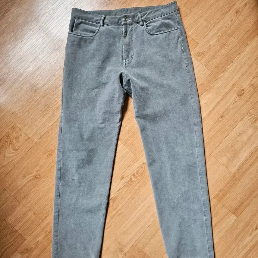 [BUNJANG] Time Homme Garment Dyed Straight Fit Pants Light Grey Size 82 / 타임옴므 가먼트다잉 스트레이트핏 팬츠 라이트그레이 82