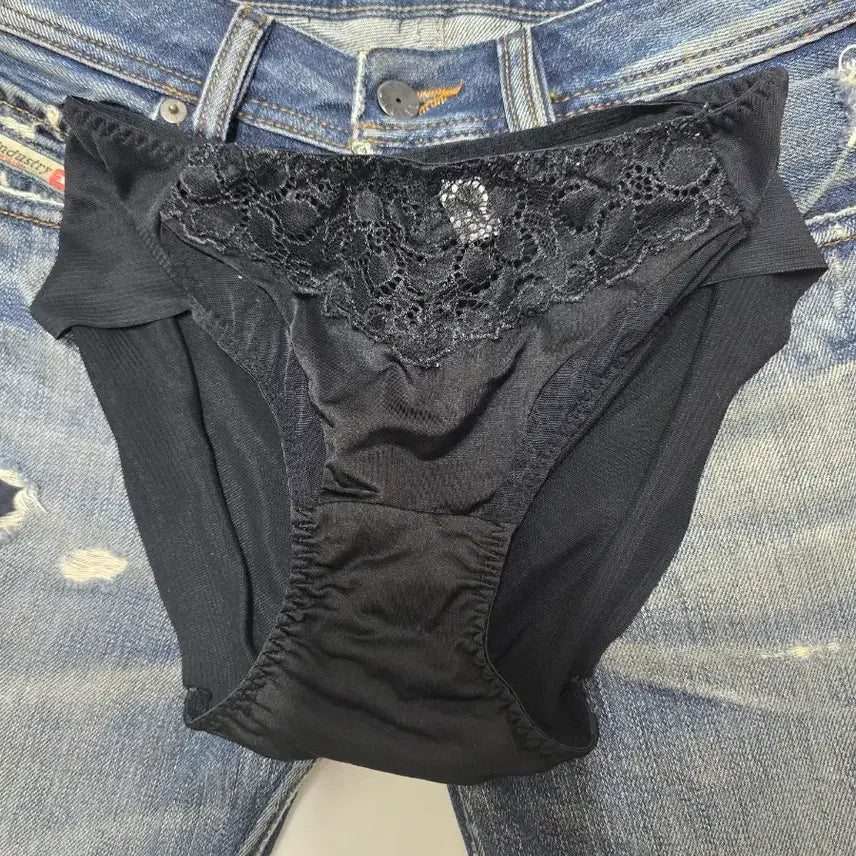 [BUNJANG] Black Lace Panties / 블랙 레이스 팬티