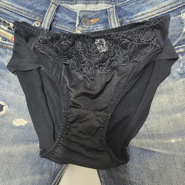 [BUNJANG] Black Lace Panties / 블랙 레이스 팬티