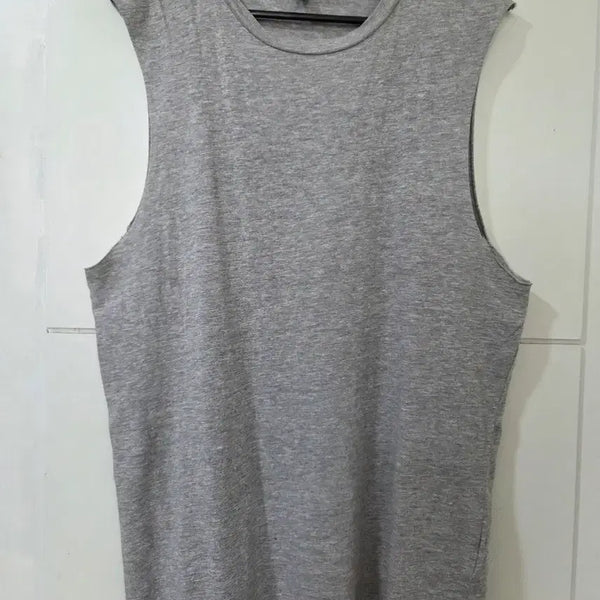 [BUNJANG] H&M Divided Grey Sleeveless T-Shirt - Men's M / H&M DIVIDED 그레이 민소매 티셔츠 M 남성셔츠