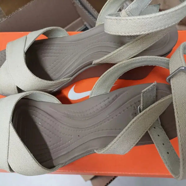 [BUNJANG] Crocs Ray Wedge Sandals Beige W8 / 크록스 레이웨지 w8베이지 판매합니다.