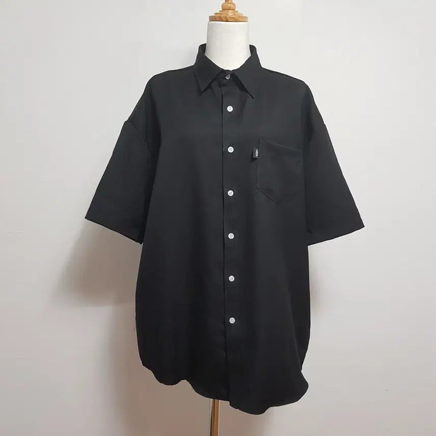 [BUNJANG] JHONNYWEST Men's Black Shirt Size 110 / 6479/JHONNYWEST 남 110사이즈 블랙셔츠/내옷방