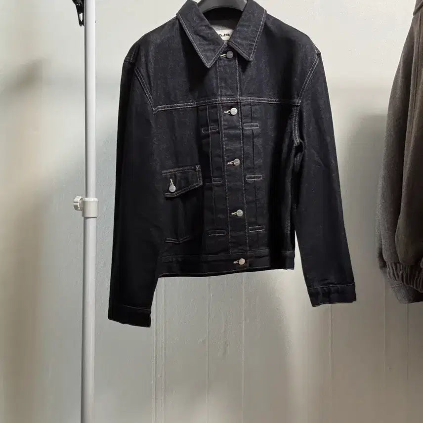 [BUNJANG] Plac Denim Jacket & Wide Pants Set / 새상품) 플랙 데님자켓, 데님팬츠 셋업