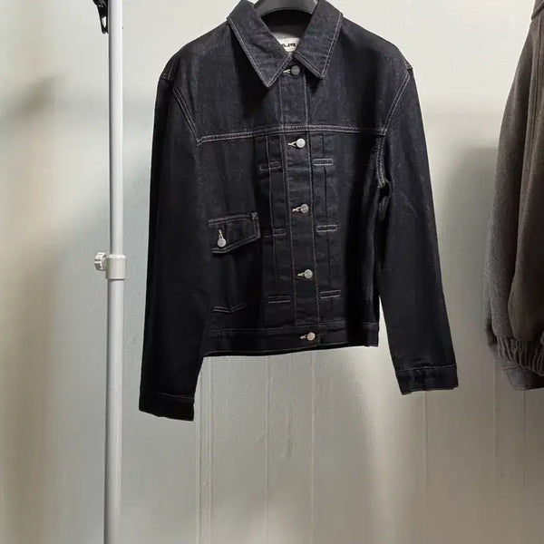 [BUNJANG] Plac Denim Jacket & Wide Pants Set / 새상품) 플랙 데님자켓, 데님팬츠 셋업