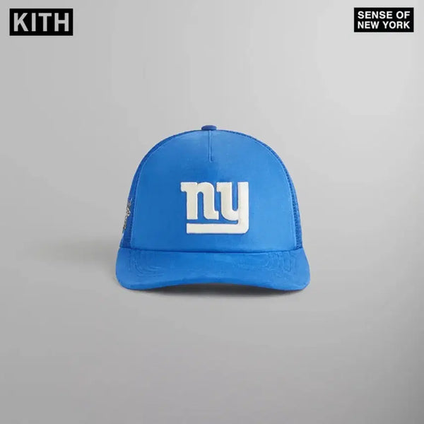 [BUNJANG] Kith x 47 New York Giants Micro Suede Ball Cap - Blue / KITH X 47 뉴욕 자이언츠 마이크로 스웨이드 볼캡 블루