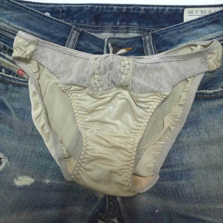 [BUNJANG] Lace Panty Beige / 레이스 팬티 베이지