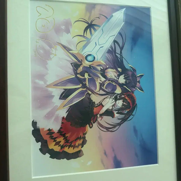 [BUNJANG] Date A Live Kadokawa Light Novel 2020 Signed Duplicate Original Art (Tohka & Kurumi) - Ultra Rare Limited Edition / 초희귀/한정판] 데이트 어 라이브(데어라)카도카와 라이트노벨 2020 작가사인 복제 원화 (토카 & 쿠루미)