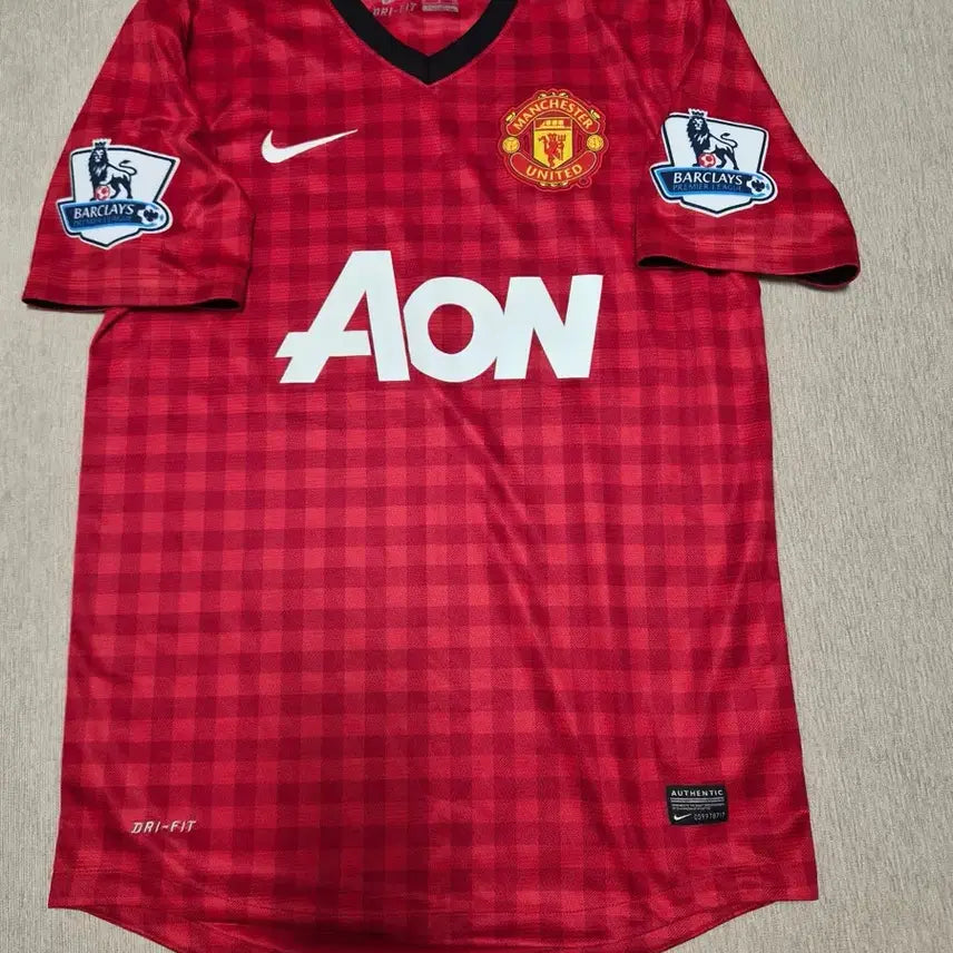 [BUNJANG] Manchester United 12-13 Authentic Home Jersey Rooney Custom Print / 12-13 맨유 정품 홈 유니폼 루니 자컷 마킹