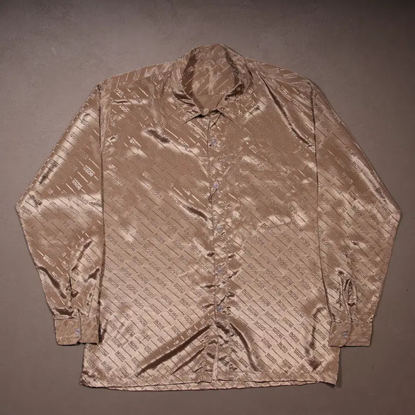 [BUNJANG] BOSS Glossy Pattern Shirt A602 / BOSS 유광 패턴 셔츠 A602