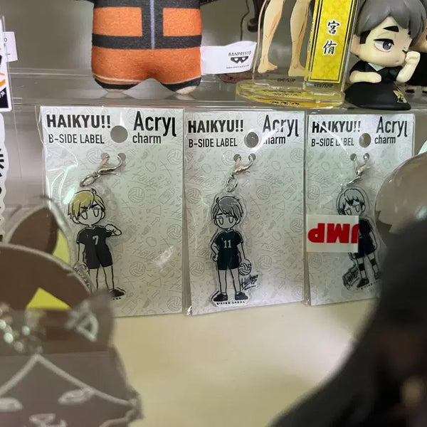 [BUNJANG] Haikyu!! Beside Label Acrylic Keychain Bundle (Atsumu, Osamu, Kita) / 하이큐 비사이드 아크릴 키링 이나리자키 아츠무 오사무 키타 일괄 판매