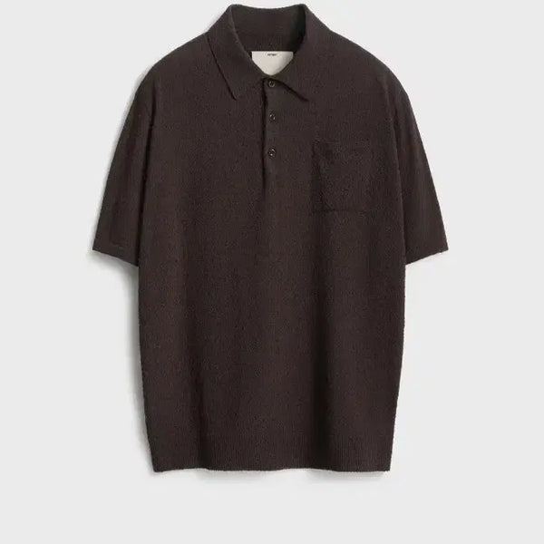 [BUNJANG] Pottery Cotton Short Sleeve Knit Polo / [3] 포터리 코튼 반팔 부클 폴로 니트