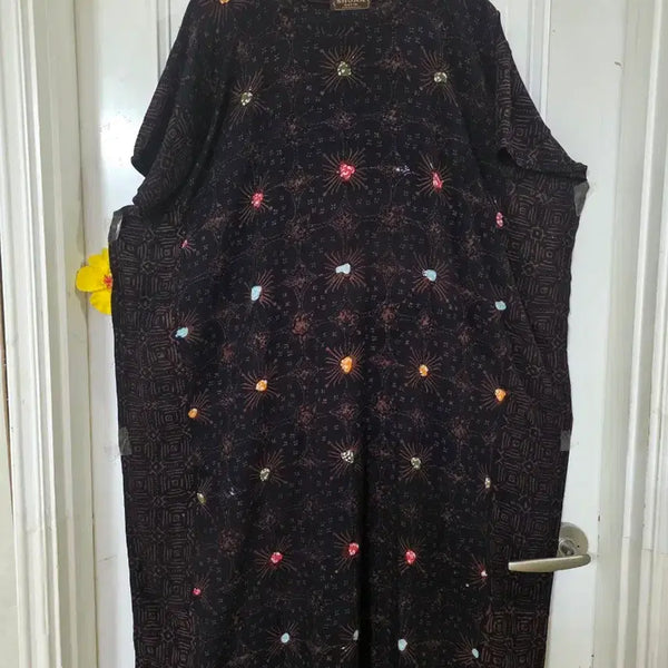 [BUNJANG] Cotton Rayon Blend Long Dress - Plus Size / 여름 시원한 고급스러운 디자인이쁜  핏이이쁜  면 레이온  롱원피스 빅사이즈