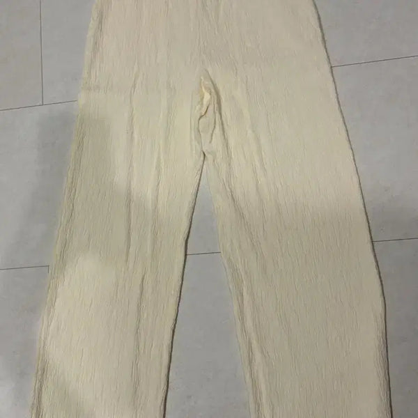[BUNJANG] MONOER Pleated Wide Pants (Ivory, Size 55-66) / 모노어 플리츠 와이드팬츠 55-66 새제품 정품