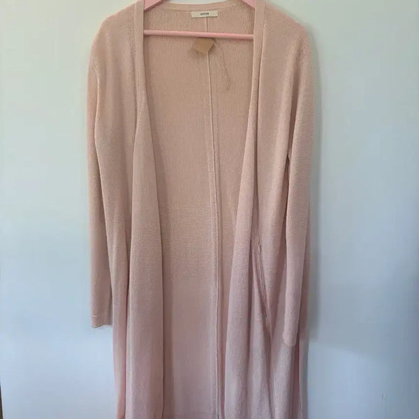 [BUNJANG] System Open-Front Women's Cardigan Pink / 한섬 시스템 오픈형 여성 가디건 핑크