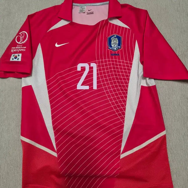 [BUNJANG] 2002 South Korea National Football Team Park Ji-Sung Authentic Home Jersey / 2002 대한민국 축구 정품 홈 유니폼 박지성 자컷 마킹