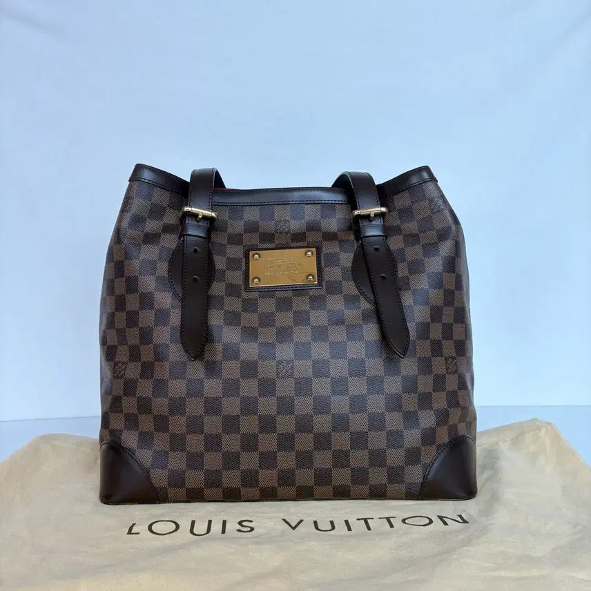 [BUNJANG] Louis Vuitton Hampstead GM Damier Ebene Shoulder Bag / 정품 루이비통 햄스테드 GM 다미에 에벤 숄더백